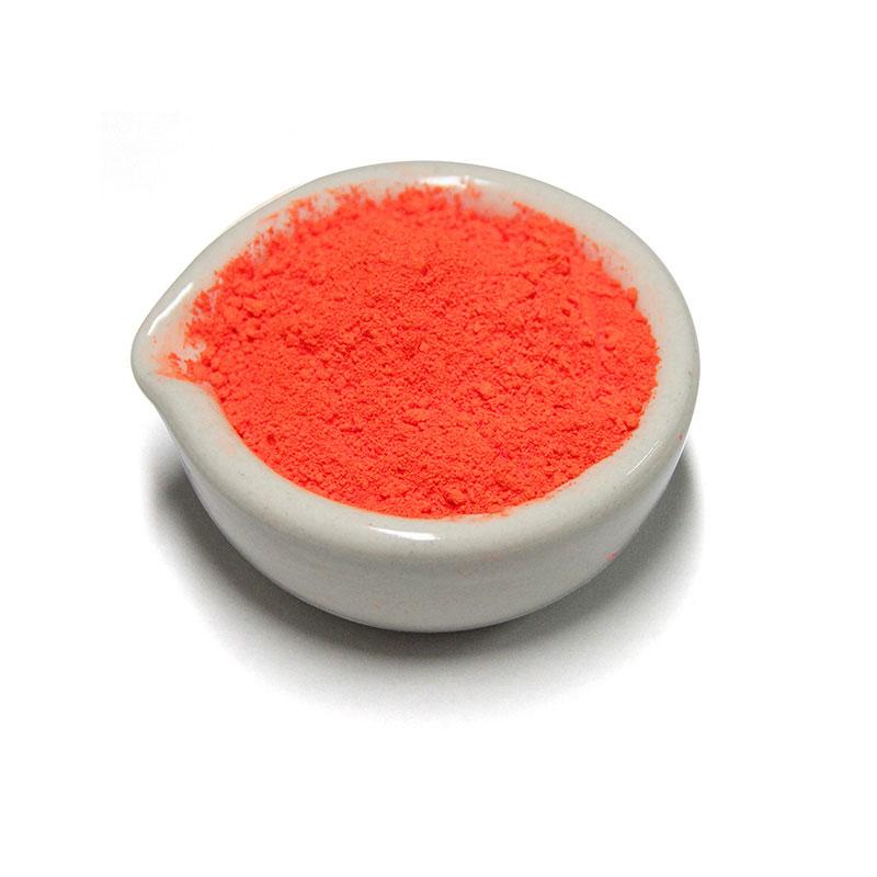 Оранжево-красные флуоресцентные пигменты