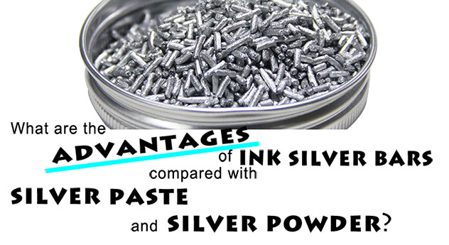 Каковы преимущества чернильных серебряных баров по сравнению с серебряной пастой и серебром порошок? 